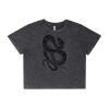 Wo's Stone Wash Heavy Crop Tee Thumbnail