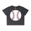 Wo's Stone Wash Heavy Crop Tee Thumbnail