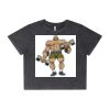 Wo's Stone Wash Heavy Crop Tee Thumbnail