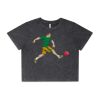 Wo's Stone Wash Heavy Crop Tee Thumbnail