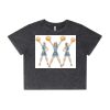 Wo's Stone Wash Heavy Crop Tee Thumbnail