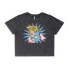Wo's Stone Wash Heavy Crop Tee Thumbnail