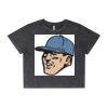 Wo's Stone Wash Heavy Crop Tee Thumbnail