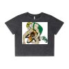 Wo's Stone Wash Heavy Crop Tee Thumbnail
