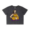 Wo's Stone Wash Heavy Crop Tee Thumbnail