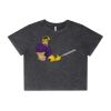 Wo's Stone Wash Heavy Crop Tee Thumbnail