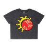 Wo's Stone Wash Heavy Crop Tee Thumbnail