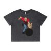 Wo's Stone Wash Heavy Crop Tee Thumbnail