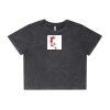 Wo's Stone Wash Heavy Crop Tee Thumbnail