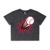 Wo's Stone Wash Heavy Crop Tee Thumbnail