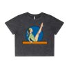 Wo's Stone Wash Heavy Crop Tee Thumbnail
