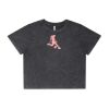 Wo's Stone Wash Heavy Crop Tee Thumbnail