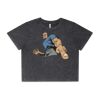 Wo's Stone Wash Heavy Crop Tee Thumbnail