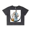 Wo's Stone Wash Heavy Crop Tee Thumbnail
