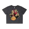 Wo's Stone Wash Heavy Crop Tee Thumbnail