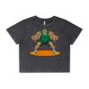 Wo's Stone Wash Heavy Crop Tee Thumbnail