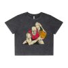 Wo's Stone Wash Heavy Crop Tee Thumbnail
