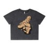 Wo's Stone Wash Heavy Crop Tee Thumbnail