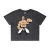 Wo's Stone Wash Heavy Crop Tee Thumbnail