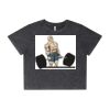 Wo's Stone Wash Heavy Crop Tee Thumbnail