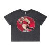Wo's Stone Wash Heavy Crop Tee Thumbnail