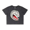 Wo's Stone Wash Heavy Crop Tee Thumbnail