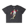 Wo's Stone Wash Heavy Crop Tee Thumbnail