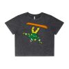 Wo's Stone Wash Heavy Crop Tee Thumbnail