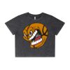 Wo's Stone Wash Heavy Crop Tee Thumbnail