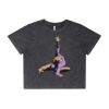 Wo's Stone Wash Heavy Crop Tee Thumbnail