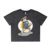 Wo's Stone Wash Heavy Crop Tee Thumbnail