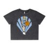 Wo's Stone Wash Heavy Crop Tee Thumbnail