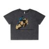 Wo's Stone Wash Heavy Crop Tee Thumbnail