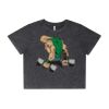 Wo's Stone Wash Heavy Crop Tee Thumbnail