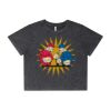 Wo's Stone Wash Heavy Crop Tee Thumbnail
