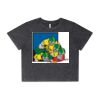 Wo's Stone Wash Heavy Crop Tee Thumbnail