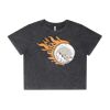 Wo's Stone Wash Heavy Crop Tee Thumbnail