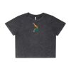 Wo's Stone Wash Heavy Crop Tee Thumbnail