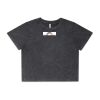 Wo's Stone Wash Heavy Crop Tee Thumbnail