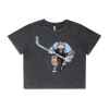 Wo's Stone Wash Heavy Crop Tee Thumbnail