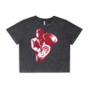 Wo's Stone Wash Heavy Crop Tee Thumbnail