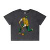 Wo's Stone Wash Heavy Crop Tee Thumbnail