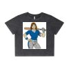 Wo's Stone Wash Heavy Crop Tee Thumbnail