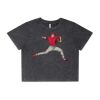 Wo's Stone Wash Heavy Crop Tee Thumbnail