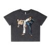 Wo's Stone Wash Heavy Crop Tee Thumbnail