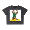 Wo's Stone Wash Heavy Crop Tee Thumbnail