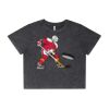 Wo's Stone Wash Heavy Crop Tee Thumbnail