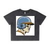 Wo's Stone Wash Heavy Crop Tee Thumbnail