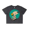 Wo's Stone Wash Heavy Crop Tee Thumbnail