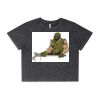 Wo's Stone Wash Heavy Crop Tee Thumbnail